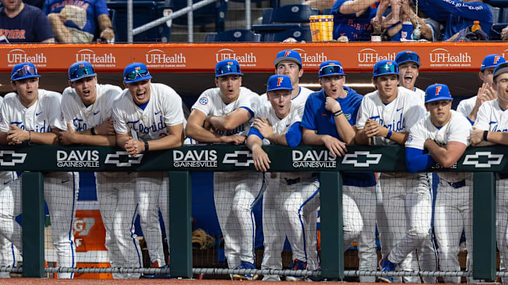 Florida baseball, seen here against Kennesaw State, opened up SEC play with a 1-0 win over South Carolina. Florida baseball, seen here against Kennesaw State, opened up SEC play with a 1-0 win over South Carolina.