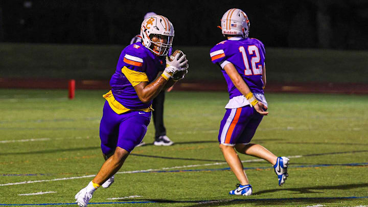 2026 Boston College LB commit Demeterius Thompson (left) 2026 Boston College LB commit Demeterius Thompson (left)