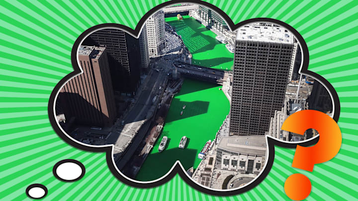 The Chicago River gets a colorful makeover every St. Patrick's Day.