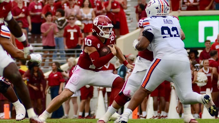 Oklahoma quarterback John Mateer