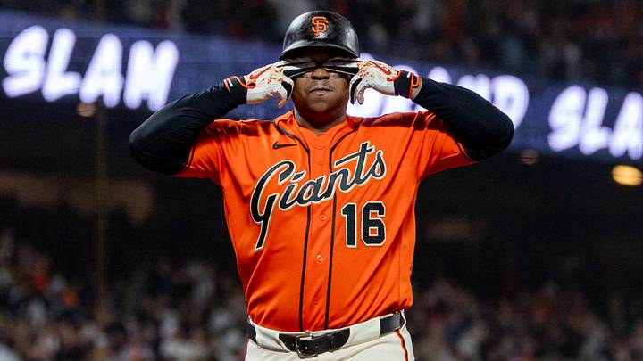San Francisco Giants designated hitter Rafael Devers.