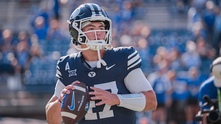 BYU Quarterback Bear Bachmeier against Portland State