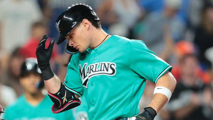 Miami Marlins designated hitter Griffin Conine | Credit: Sam Navarro-Imagn Images Miami Marlins designated hitter Griffin Conine | Credit: Sam Navarro-Imagn Images