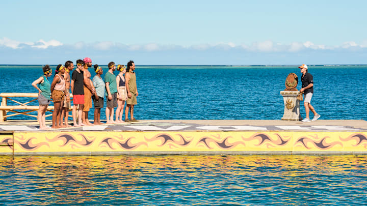 “Everyone Will Be Shooketh!” – Castaways find themselves on both a literal and figurative island after their return from what is regarded as one of the “craziest tribals of all time.” Castaways reflect on their letters from home and the family members that have impacted them. Then, a shocking incident takes place at this week’s immunity challenge, on SURVIVOR 50, Wednesday, May 6 (8:00-9:30 PM, ET/PT) Photo: Robert Voets/CBS ©2025 CBS Broadcasting, Inc. All Rights Reserved.