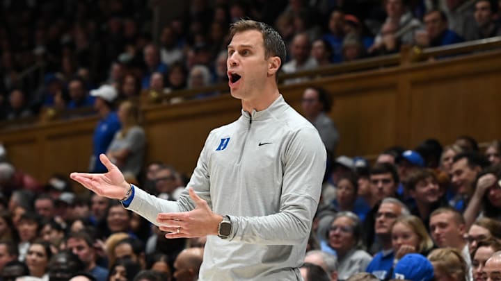 Duke basketball head coach Jon Scheyer Duke basketball head coach Jon Scheyer