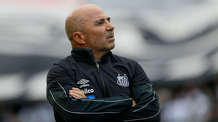Jorge Sampaoli trabalhou no Santos em 2019 Jorge Sampaoli trabalhou no Santos em 2019