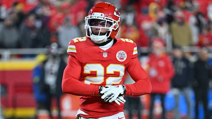 Dec 7, 2025; Kansas City, Missouri, USA; Kansas City Chiefs cornerback Trent McDuffie (22) warms up prior to the game against the Houston Texans at GEHA Field at Arrowhead Stadium. Mandatory Credit: Amy Kontras-Imagn Images Dec 7, 2025; Kansas City, Missouri, USA; Kansas City Chiefs cornerback Trent McDuffie (22) warms up prior to the game against the Houston Texans at GEHA Field at Arrowhead Stadium. Mandatory Credit: Amy Kontras-Imagn Images