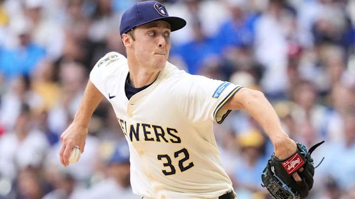 Milwaukee Brewers pitcher Jacob Misiorowski