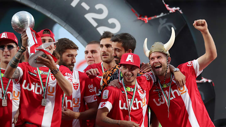 Il Monza festeggia la promozione in Serie A