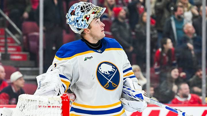 Buffalo Sabres goalie Ukko-Pekka Luukkonen Buffalo Sabres goalie Ukko-Pekka Luukkonen