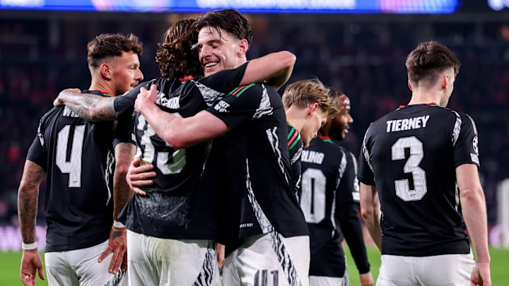 Arsenal recorded their biggest ever Champions League away win on Tuesday night