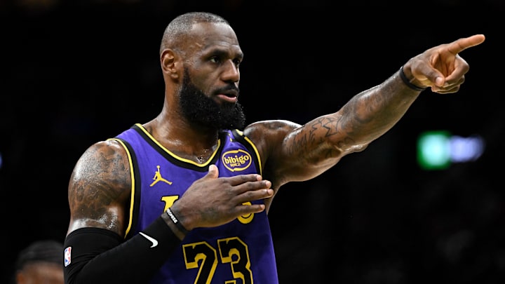 Los Angeles Lakers forward LeBron James.