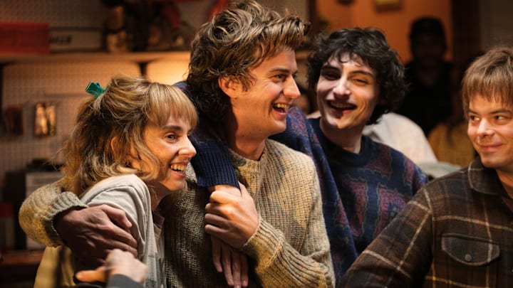 Joe Keery, Maya Hawke, Charlie Heaton, and Finn Wolfhard in Stranger Things season 5 