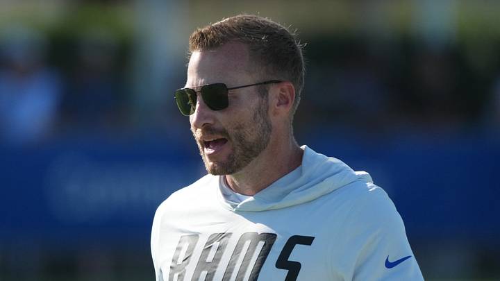 Jul 27, 2026; Westchester, CA, USA; Los Angeles Rams coach Sean McVay during training camp at Loyola Marymount University. Mandatory Credit: Kirby Lee-Imagn Images Jul 27, 2026; Westchester, CA, USA; Los Angeles Rams coach Sean McVay during training camp at Loyola Marymount University. Mandatory Credit: Kirby Lee-Imagn Images