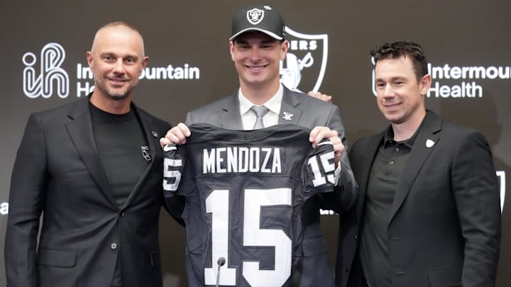 Fernando Mendoza will wear the No. 15 in the NFL. 