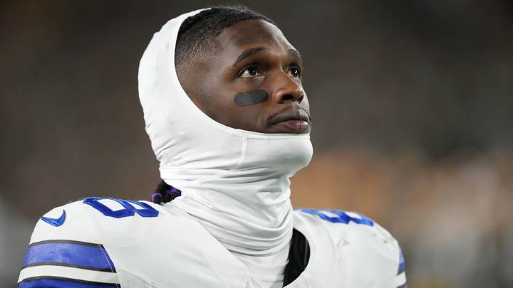 Dallas Cowboys wide receiver CeeDee Lamb reacts during the first quarter against the Green Bay Packers. Dallas Cowboys wide receiver CeeDee Lamb reacts during the first quarter against the Green Bay Packers.