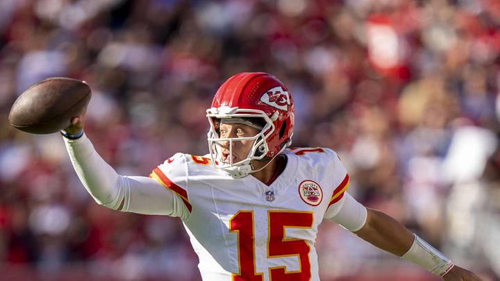 Kansas City Chiefs quarterback Patrick Mahomes runs with the football during the win at the San Francisco 49ers. Kansas City Chiefs quarterback Patrick Mahomes runs with the football during the win at the San Francisco 49ers.