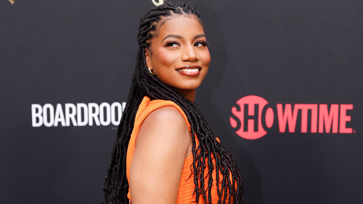 Taylor Rooks attends the NYC Point Gods Premiere at The Midnight Theatre.