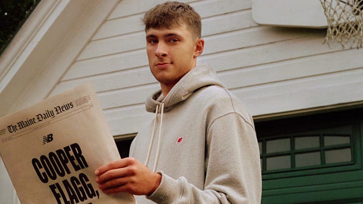 New Balance continues to grow its global roster of star athletes, the brand is thrilled to welcome rising basketball star, Cooper Flagg, to its family of athletes. Image courtesy New Balance