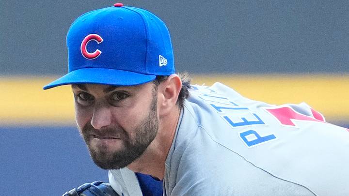 Jun 27, 2026; Milwaukee, Wisconsin, USA; Chicago Cubs pitcher David Peterson (19) delivers a pitch against the Milwaukee Brewers in the first inning at American Family Field. Mandatory Credit: Michael McLoone-Imagn Images Jun 27, 2026; Milwaukee, Wisconsin, USA; Chicago Cubs pitcher David Peterson (19) delivers a pitch against the Milwaukee Brewers in the first inning at American Family Field. Mandatory Credit: Michael McLoone-Imagn Images