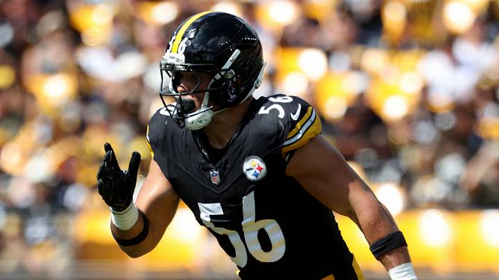 Sep 13, 2026; Pittsburgh, Pennsylvania, USA; Pittsburgh Steelers linebacker Alex Highsmith (56) during the third quarter against the Atlanta Falcons at Acrisure Stadium. Mandatory Credit: Charles LeClaire-Imagn Images Sep 13, 2026; Pittsburgh, Pennsylvania, USA; Pittsburgh Steelers linebacker Alex Highsmith (56) during the third quarter against the Atlanta Falcons at Acrisure Stadium. Mandatory Credit: Charles LeClaire-Imagn Images