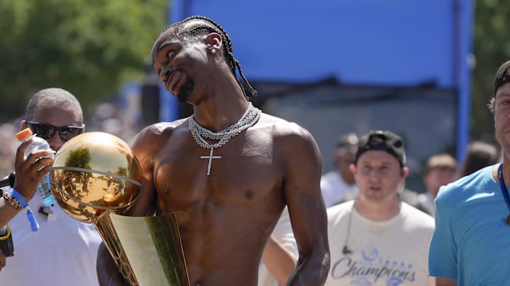 Oklahoma City Thunder guard Shai Gilgeous-Alexander carries the Larry O'Brien trophy as he celebrates with fans as the Oklahoma City Thunder celebrate their first NBA Finals title win with a champions parade throughout downtown Oklahoma City on Tuesday, June 24, 2025. Mandatory Credit: Bryan Terry/USA TODAY NETWORK via Imagn Images Oklahoma City Thunder guard Shai Gilgeous-Alexander carries the Larry O'Brien trophy as he celebrates with fans as the Oklahoma City Thunder celebrate their first NBA Finals title win with a champions parade throughout downtown Oklahoma City on Tuesday, June 24, 2025. Mandatory Credit: Bryan Terry/USA TODAY NETWORK via Imagn Images