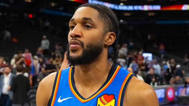 Apr 27, 2026; Phoenix, Arizona, USA; Oklahoma City Thunder guard Isaiah Joe (11) against the Phoenix Suns during game four of the first round of the 2026 NBA Playoffs at Mortgage Matchup Center. Mandatory Credit: Mark J. Rebilas-Imagn Images Apr 27, 2026; Phoenix, Arizona, USA; Oklahoma City Thunder guard Isaiah Joe (11) against the Phoenix Suns during game four of the first round of the 2026 NBA Playoffs at Mortgage Matchup Center. Mandatory Credit: Mark J. Rebilas-Imagn Images