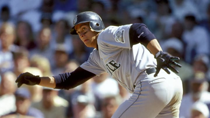 Seattle Mariners shortstop Alex Rodriguez in action against the Boston Red Sox at Fenway Park during the 1997 season. Seattle Mariners shortstop Alex Rodriguez in action against the Boston Red Sox at Fenway Park during the 1997 season.