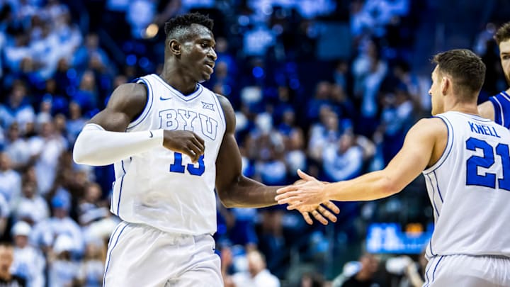 BYU center Keba Keita against Kansas