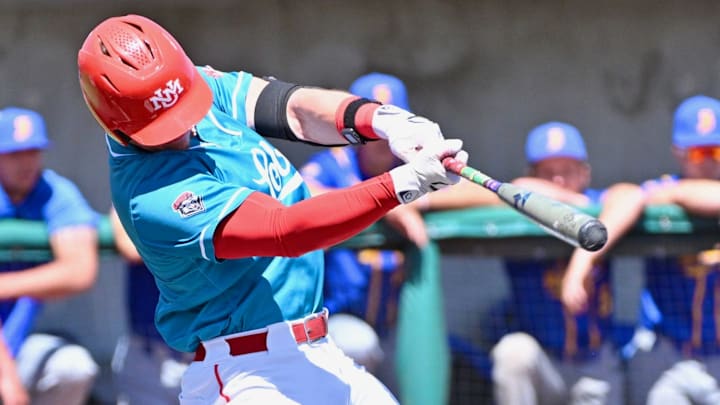 Tulane outfielder Tye Wood when he was at New Mexico