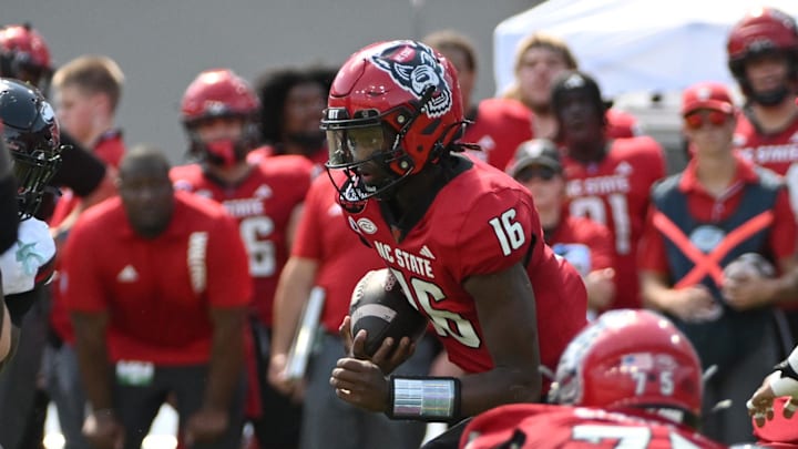 NC State football quarterback CJ Bailey