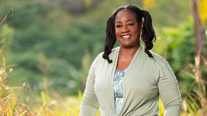 Pictured: Cirie Fields, from the CBS Original Series SURVIVOR, Season 50, scheduled to air on the CBS Television Network. -- Photo: Robert Voets/CBS ©2025 CBS Broadcasting, Inc. All Rights Reserved.