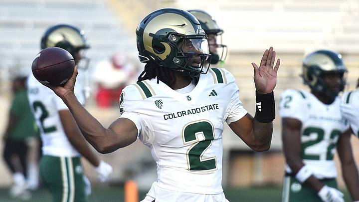 Colorado State football player K'saan Farrar before a game at Texas State on Thursday, Oct. 15, 2026.
