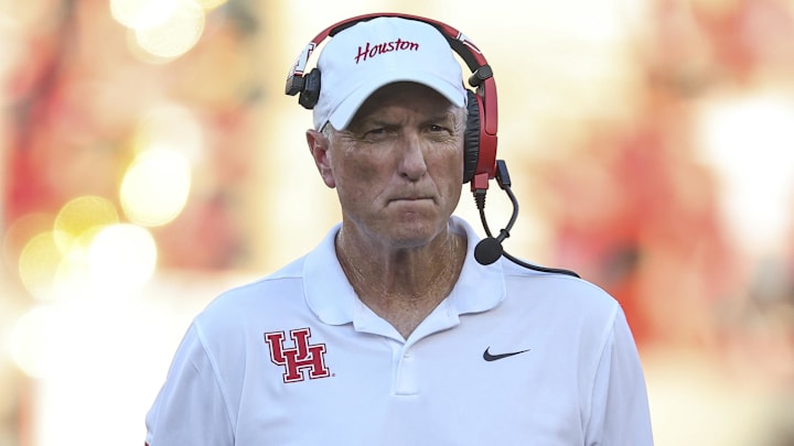 Houston Cougars head coach Willie Fritz is trying to turn around a program that finished 4-8 last season.