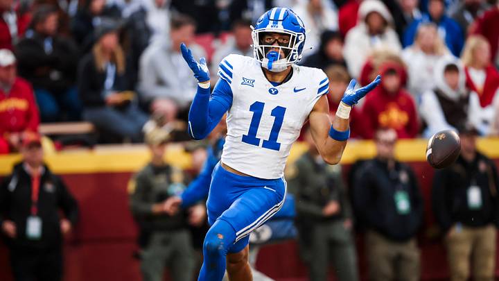 BYU safety Faletau Satuala against Iowa State BYU safety Faletau Satuala against Iowa State