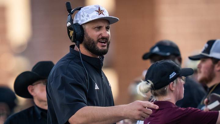 Texas State Bobcats head coach GJ Kinne