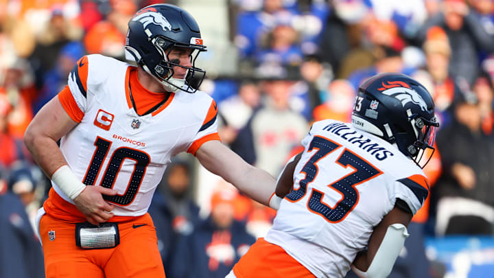 Denver Broncos RB Javonte Williams, QB Bo Nix