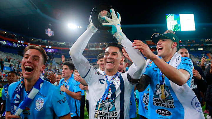El Pachuca celebrando su triunfo en el Torneo Apertura 2022 de la Liga MX