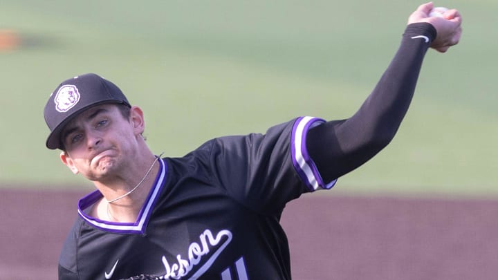 Jackson pitcher Landen Doll.