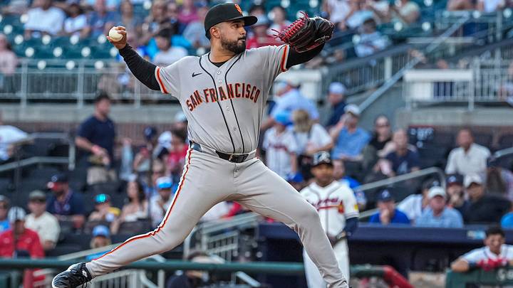 Aug 31, 2026; Cumberland, Georgia, USA; San Francisco Giants pitcher Anthony Molina (45) pitches against the Atlanta Braves during the first inning at Truist Park. Mandatory Credit: Dale Zanine-Imagn Images Aug 31, 2026; Cumberland, Georgia, USA; San Francisco Giants pitcher Anthony Molina (45) pitches against the Atlanta Braves during the first inning at Truist Park. Mandatory Credit: Dale Zanine-Imagn Images