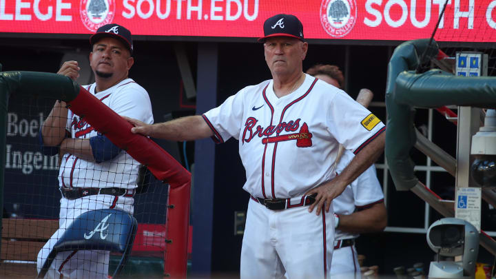 Atlanta Braves manager Brian Snitker Atlanta Braves manager Brian Snitker