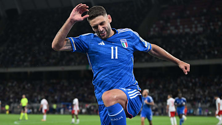 Berardi marcou dois na goleada italiana