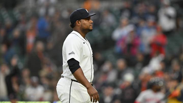 Tigers pitcher Framber Valdez was ejected from Tuesday’s game against the Red Sox.