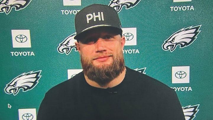 Eagles RT Lane Johnson. Eagles RT Lane Johnson.