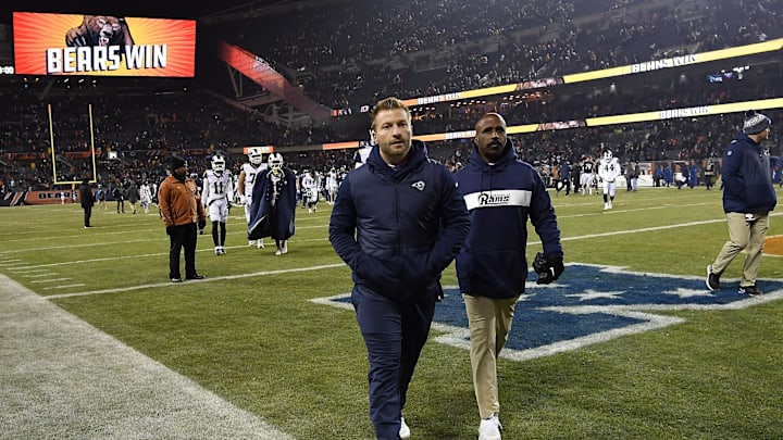 The Bears wouldn't mind seeing Sean McVay leave Soldier Field this way again on Sunday.
