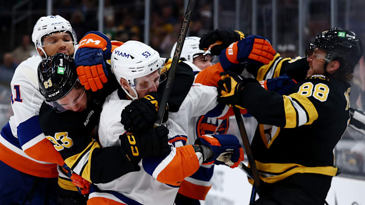 New York Islanders v Boston Bruins New York Islanders v Boston Bruins