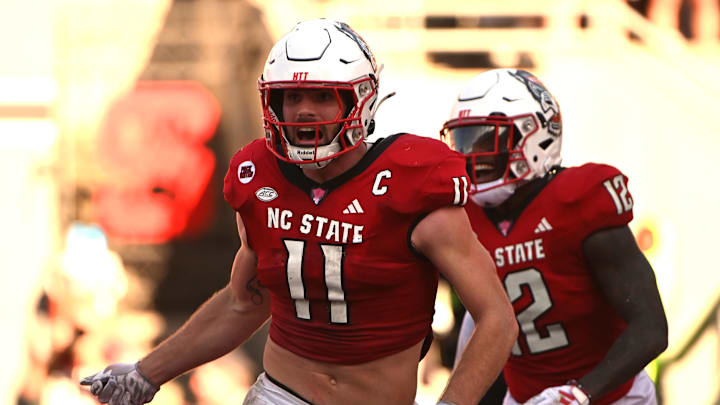 Oct 28, 2023; Raleigh, North Carolina, USA; North Carolina State Wolfpack linebacker Payton Wilson