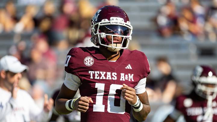 Texas A&M Aggies quarterback Marcel Reed before a game against the Samford Bulldogs at Kyle Field. Texas A&M Aggies quarterback Marcel Reed before a game against the Samford Bulldogs at Kyle Field.
