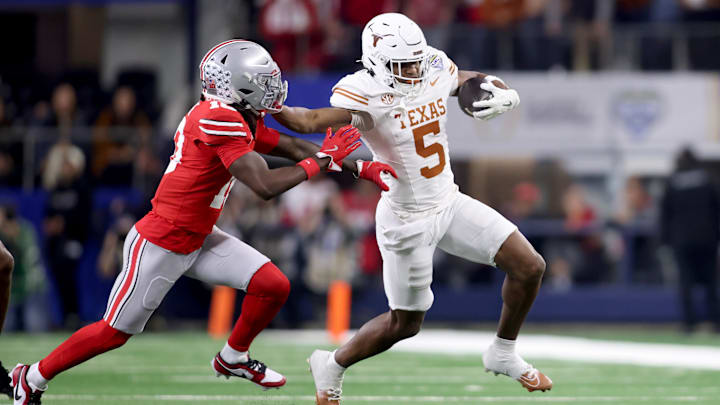 Texas Longhorns wide receiver Ryan Wingo against the Ohio State Buckeyes.
