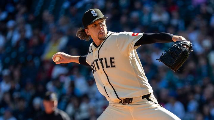 Sep 27, 2026; Seattle, Washington, USA; Seattle Mariners starter Logan Gilbert (36) delivers a pitch against the Los Angeles Angels at T-Mobile Park. Mandatory Credit: Stephen Brashear-Imagn Images Sep 27, 2026; Seattle, Washington, USA; Seattle Mariners starter Logan Gilbert (36) delivers a pitch against the Los Angeles Angels at T-Mobile Park. Mandatory Credit: Stephen Brashear-Imagn Images